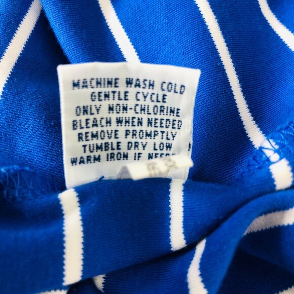 Polo Ralph Lauren Men's Polo Shirt Sz XL Logo Blue White Striped Pima Soft Touch - Picture 10 of 10